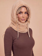 Women’s Plush Face-Cover Hood