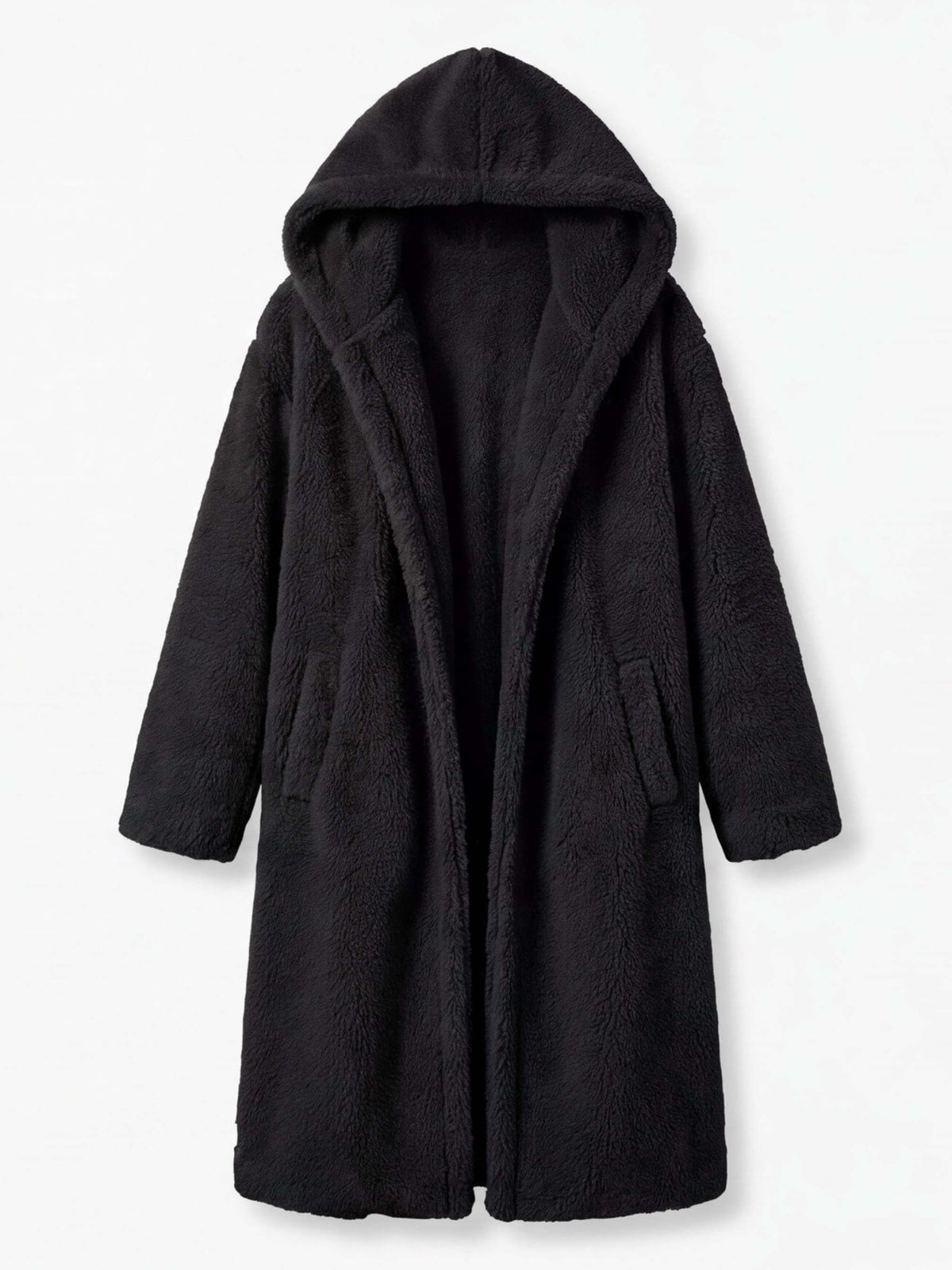 Women’s Hooded Faux Fur Long Coat
