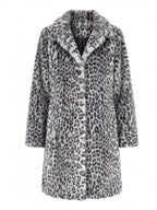 Women’s Leopard Print Faux Fur Coat