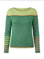 Women’s Striped Boat-Neck Knit Sweater