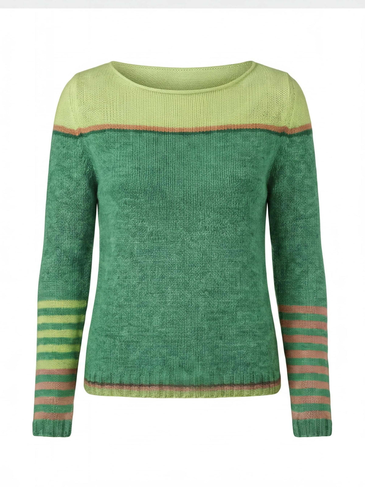 Women’s Striped Boat-Neck Knit Sweater