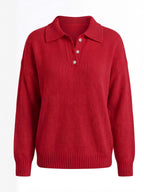 Women’s Collared Knit Pullover Sweater