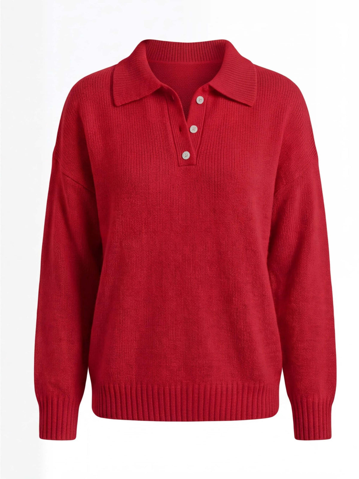 Women’s Collared Knit Pullover Sweater