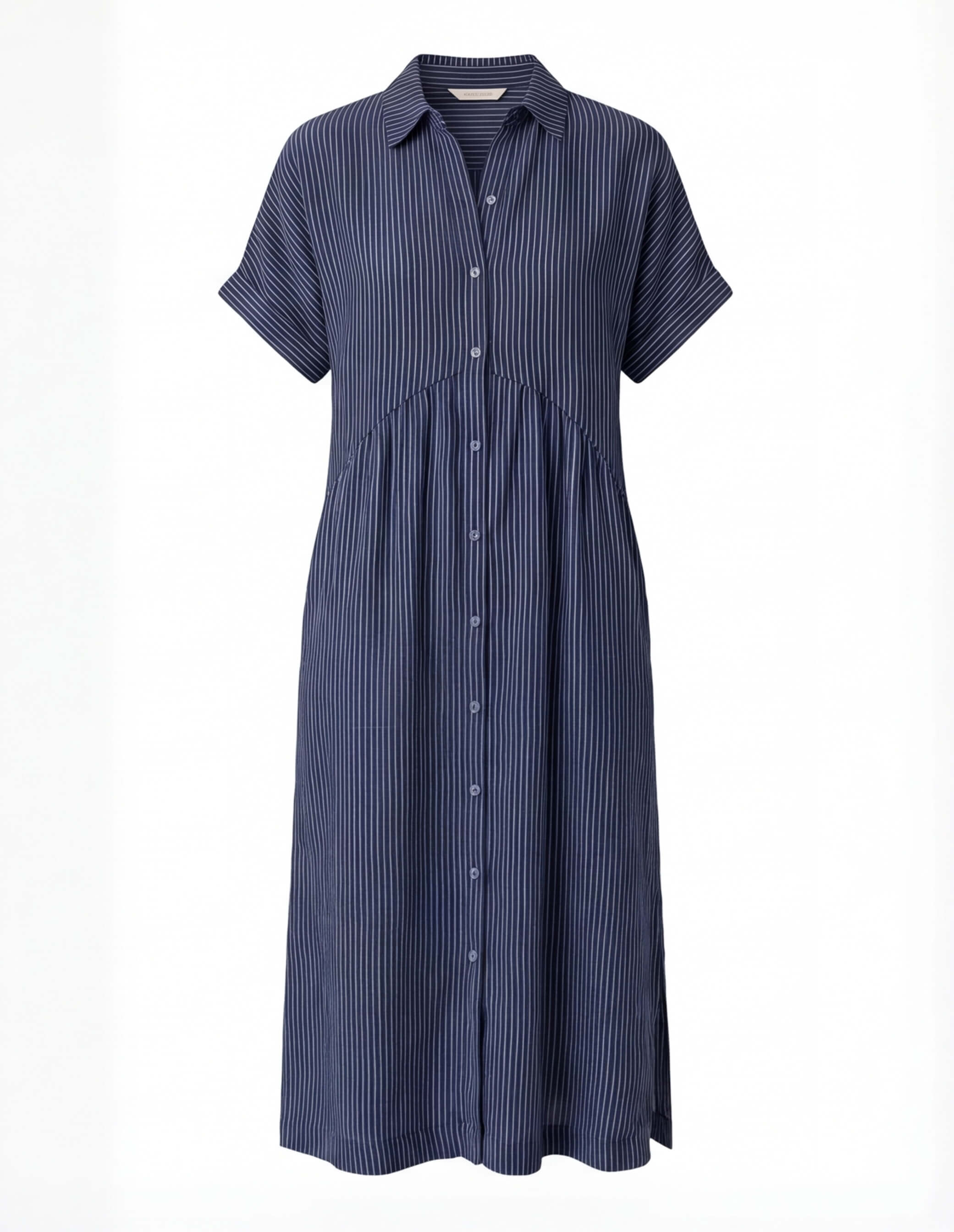 Women’s Comfortable Pleated Midi Dress – Relaxed Elegant Fit