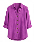 Women’s Top – Lightweight Long-Sleeve Relaxed Blouse