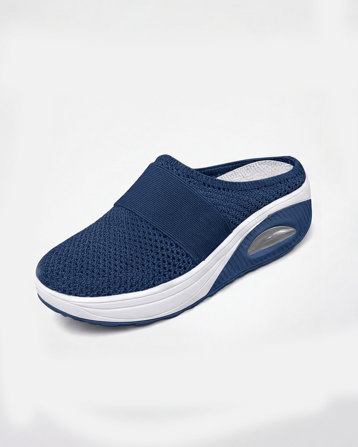 Women’s Slip-On Knit Mule Sneakers- Stretch Strap