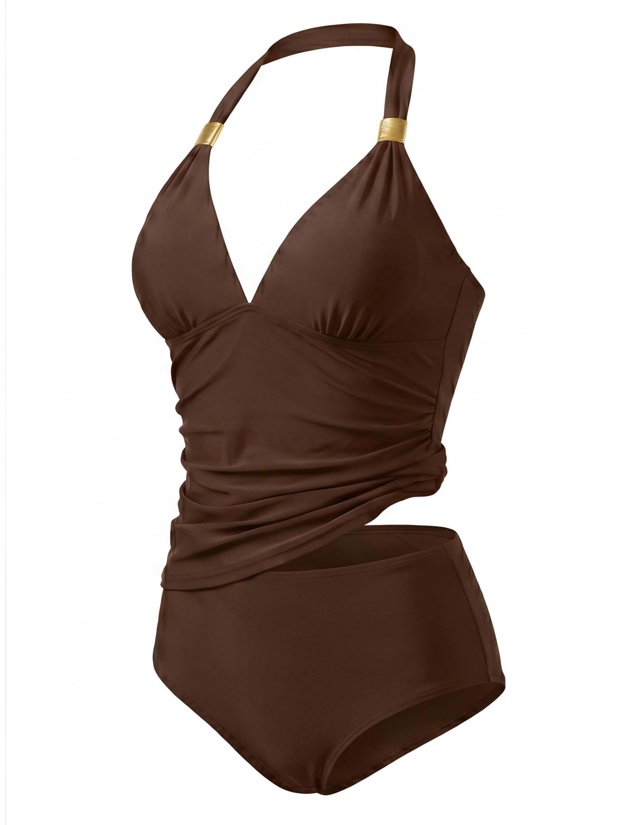 Women’s Halter Tankini Bikini Set