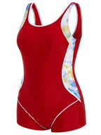 Women’s Plus Size Side-Panel One-Piece Swimsuit