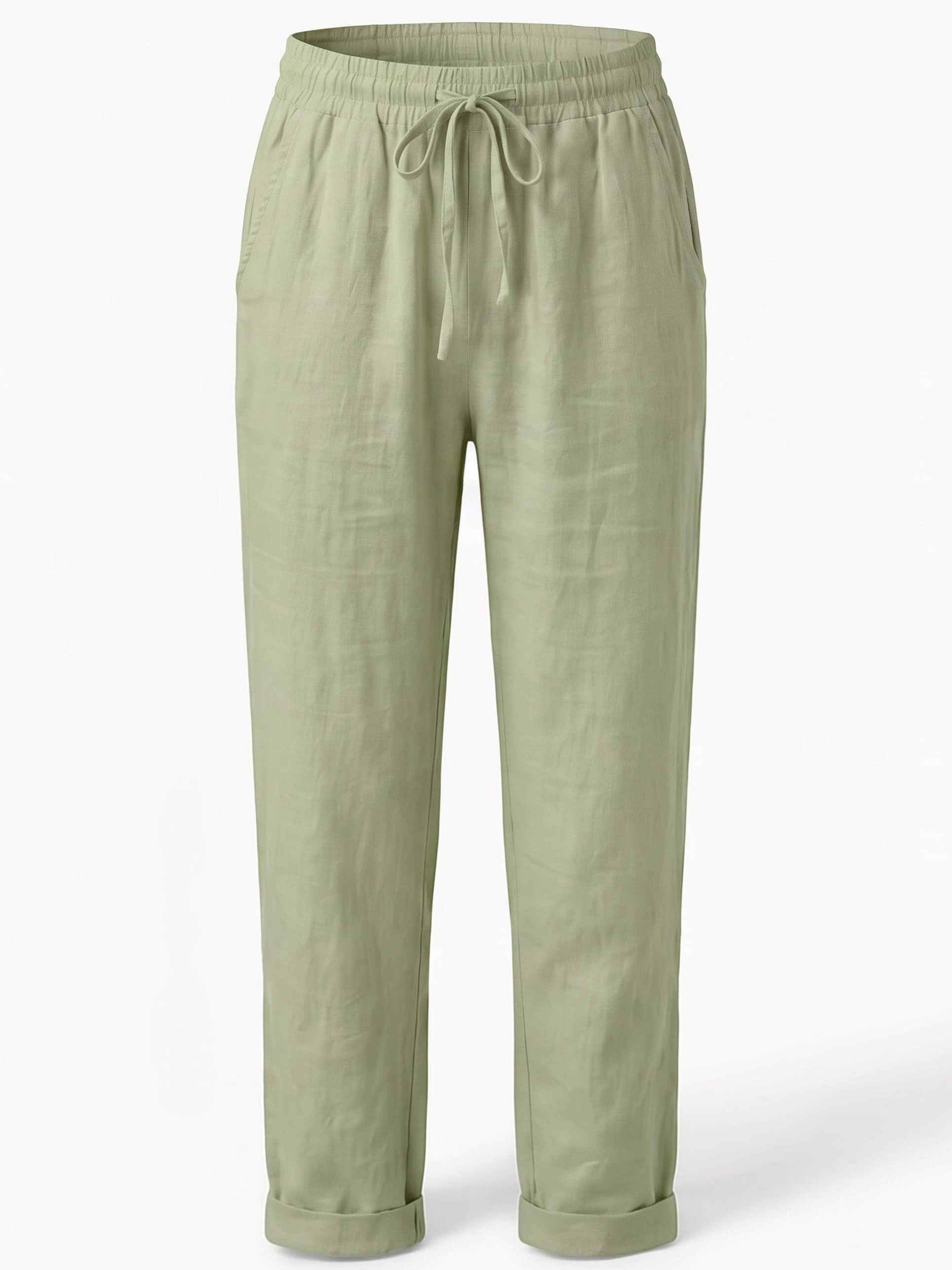 Women’s Drawstring Waist Tapered Trousers