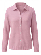 Women’s Textured Knit Button-Up Shirt