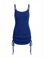 Women’s Dress – Knit Spaghetti Strap Mini Dress