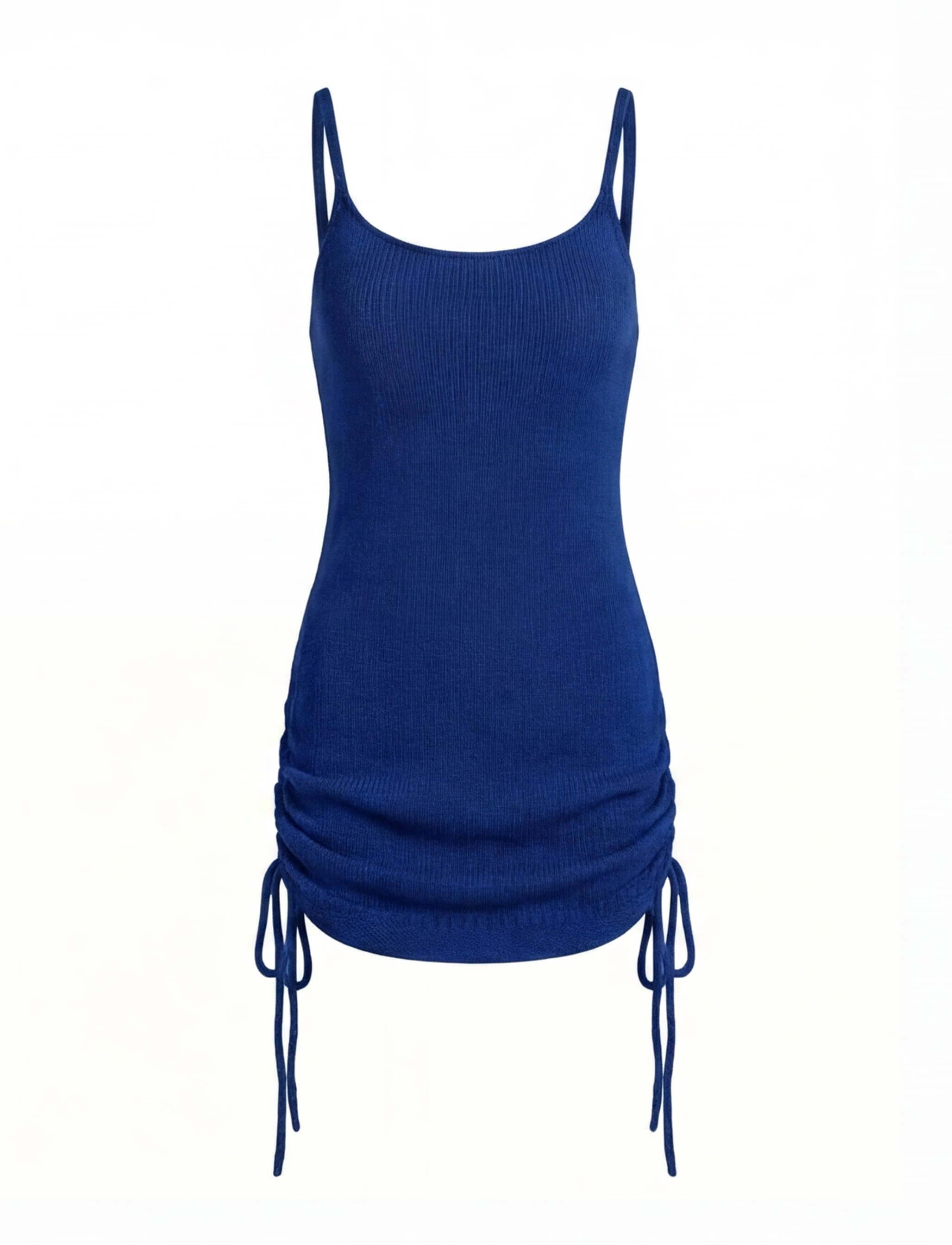 Women’s Dress – Knit Spaghetti Strap Mini Dress