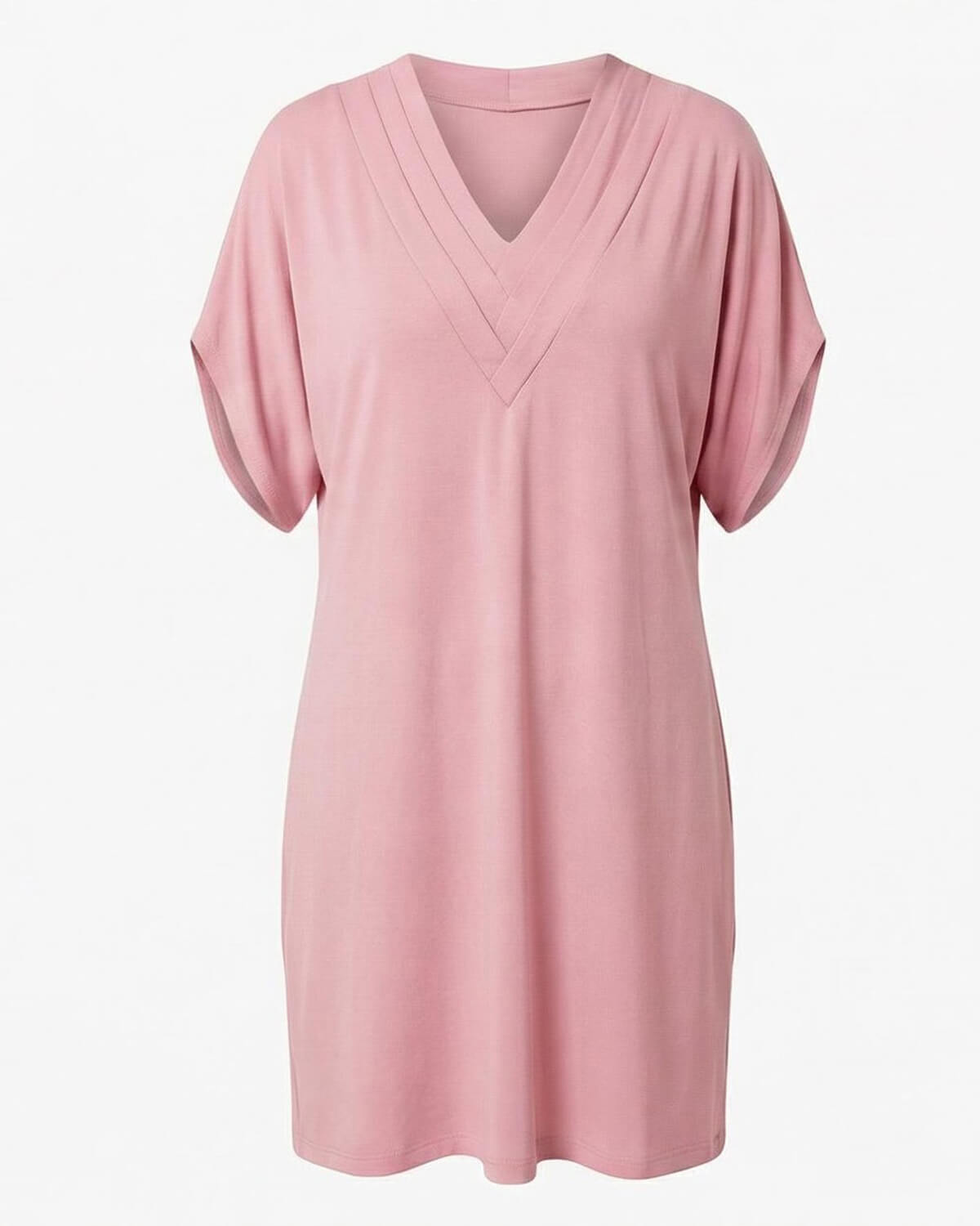 Women’s Elegant V-Neck Tummy-Hiding Dress