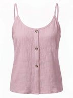 Women’s Button Front Textured Cami Top