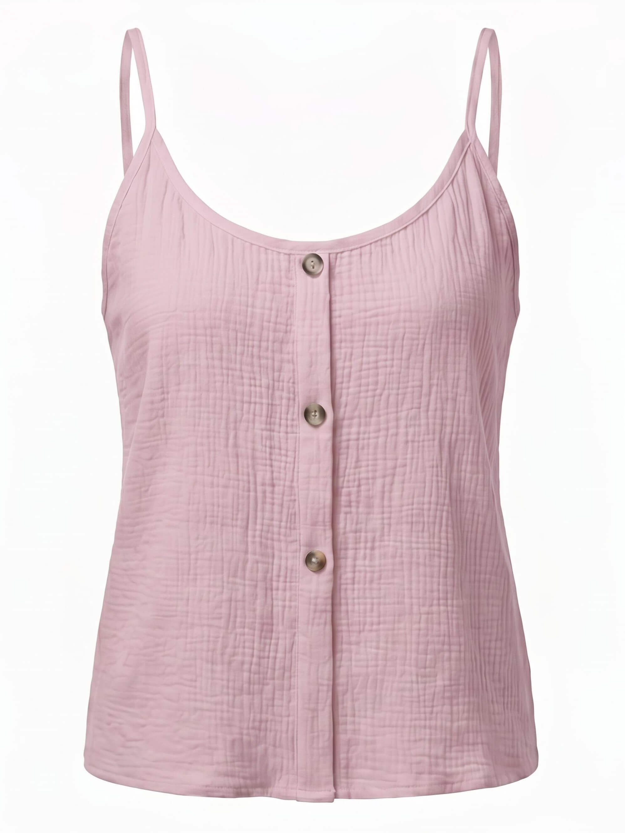 Women’s Button Front Textured Cami Top