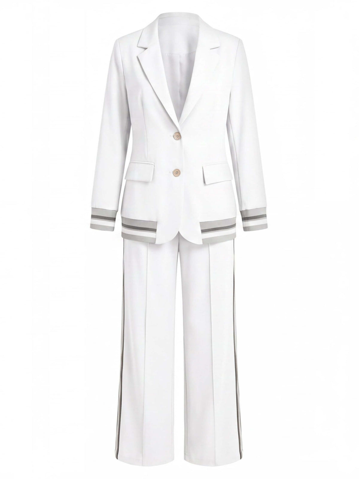 Women’s Tailored Blazer and Wide-Leg Trouser Set