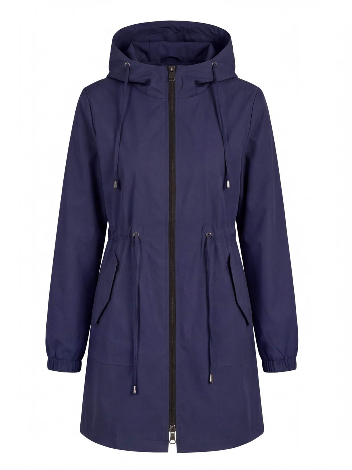 Women’s Hooded Drawstring Utility Jacket