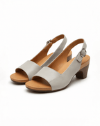 Women’s Block Heel Sandals- Minimal Slingback