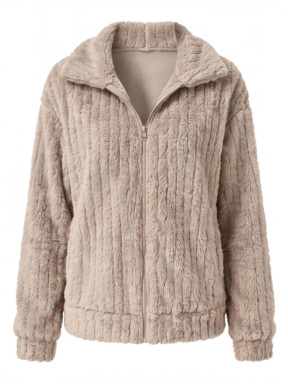 Women’s Plush Fleece Zip-Up Jacket