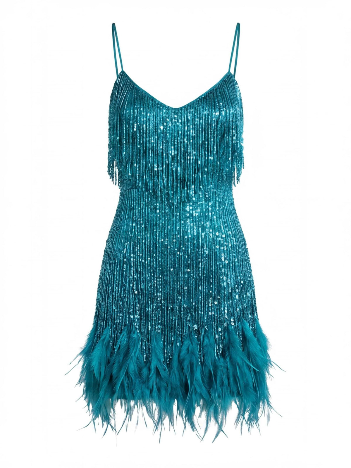 Women’s Fringe Detail Mini Party Dress