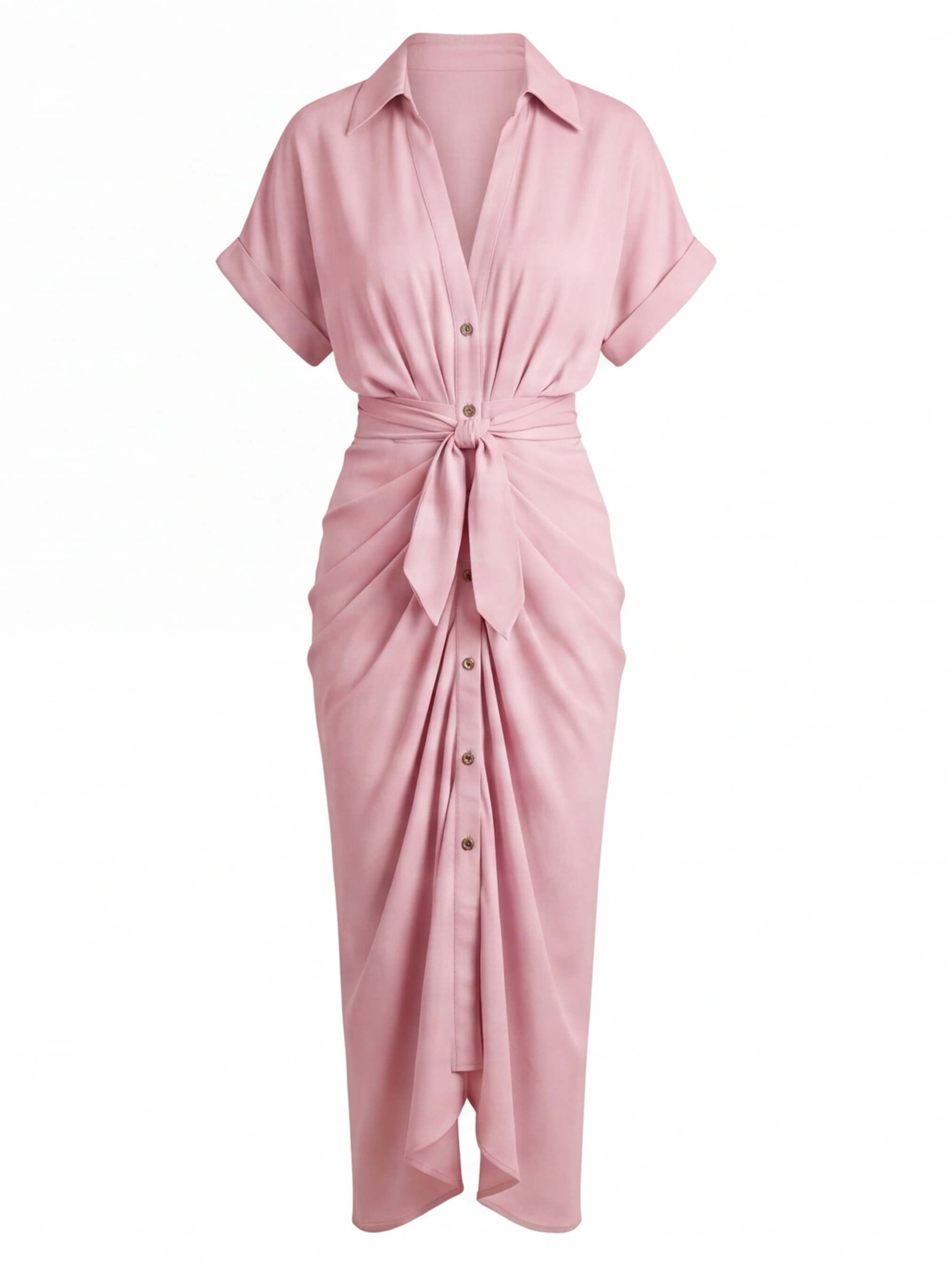 Women’s Ruched Midi Summer Dress