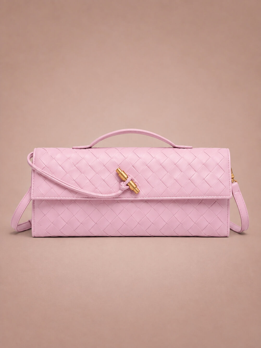 Women’s Woven Handle Shoulder Bag