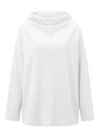 Women’s Draped Mock-Neck Statement Top