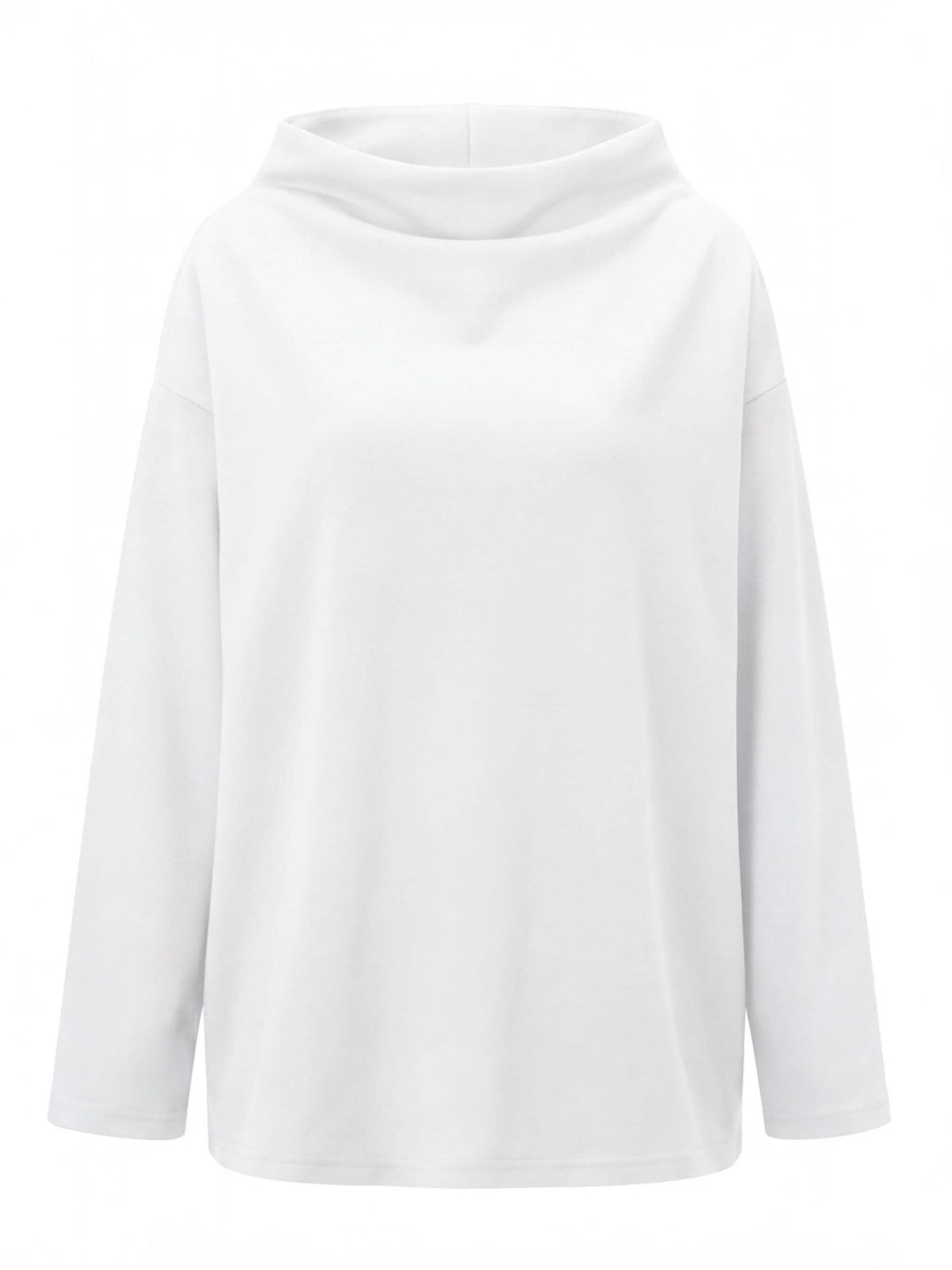 Women’s Draped Mock-Neck Statement Top