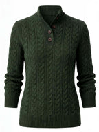 Women’s Cable Knit Button-Up Sweater