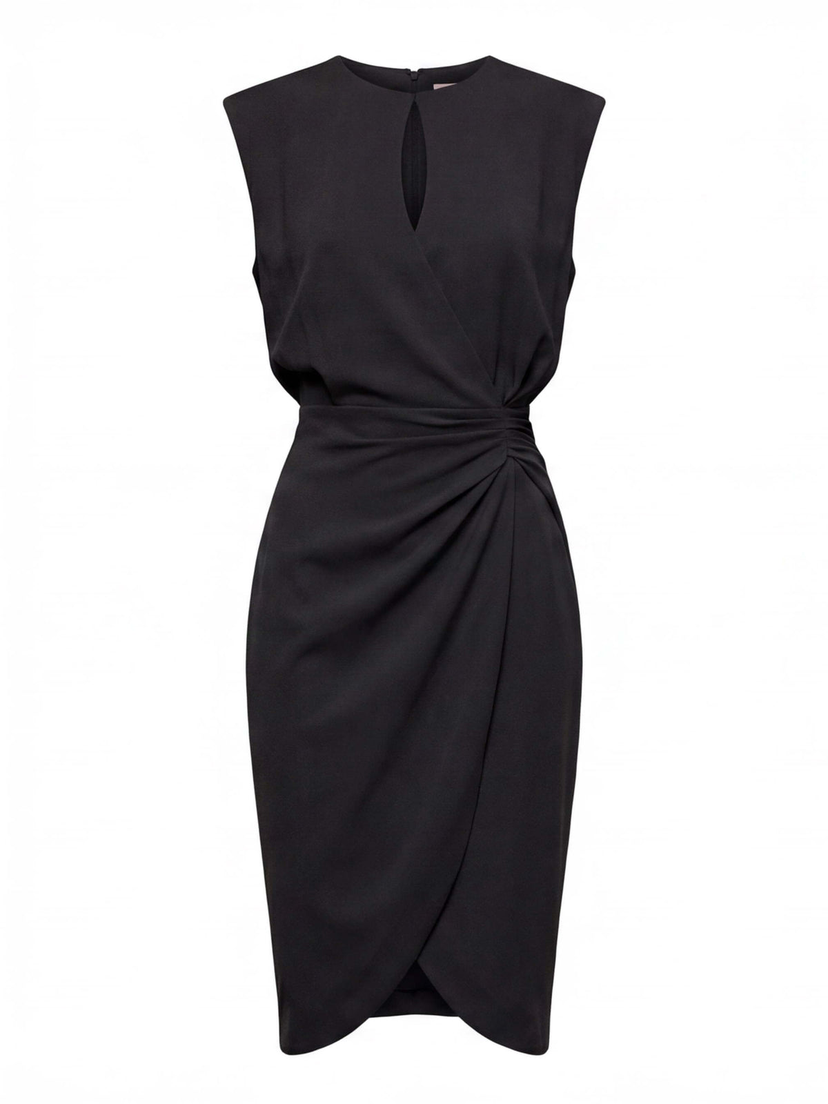 Women’s Sleeveless Ruched Knee-Length Dress