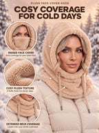 Women’s Plush Face-Cover Hood