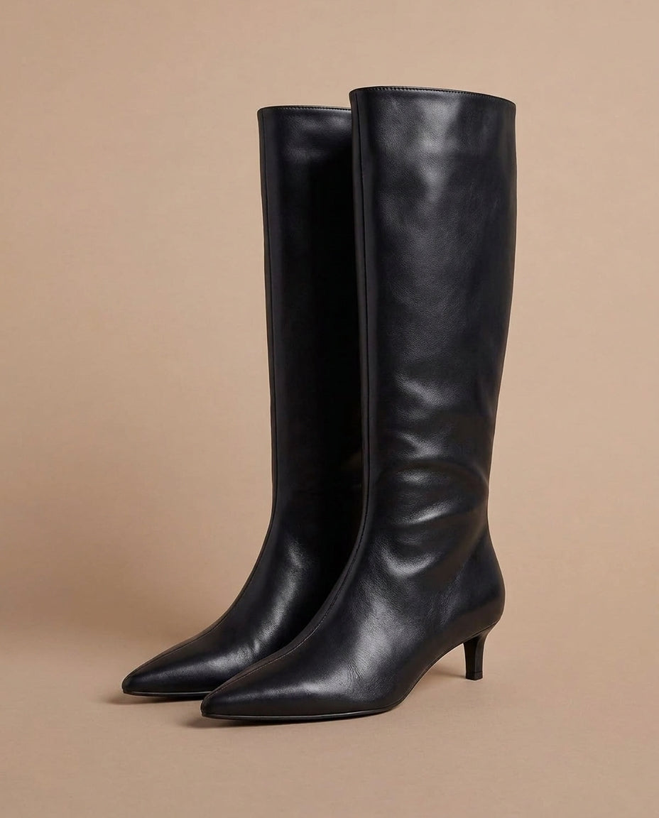 Aria Pointed Toe Knee-High Boots
