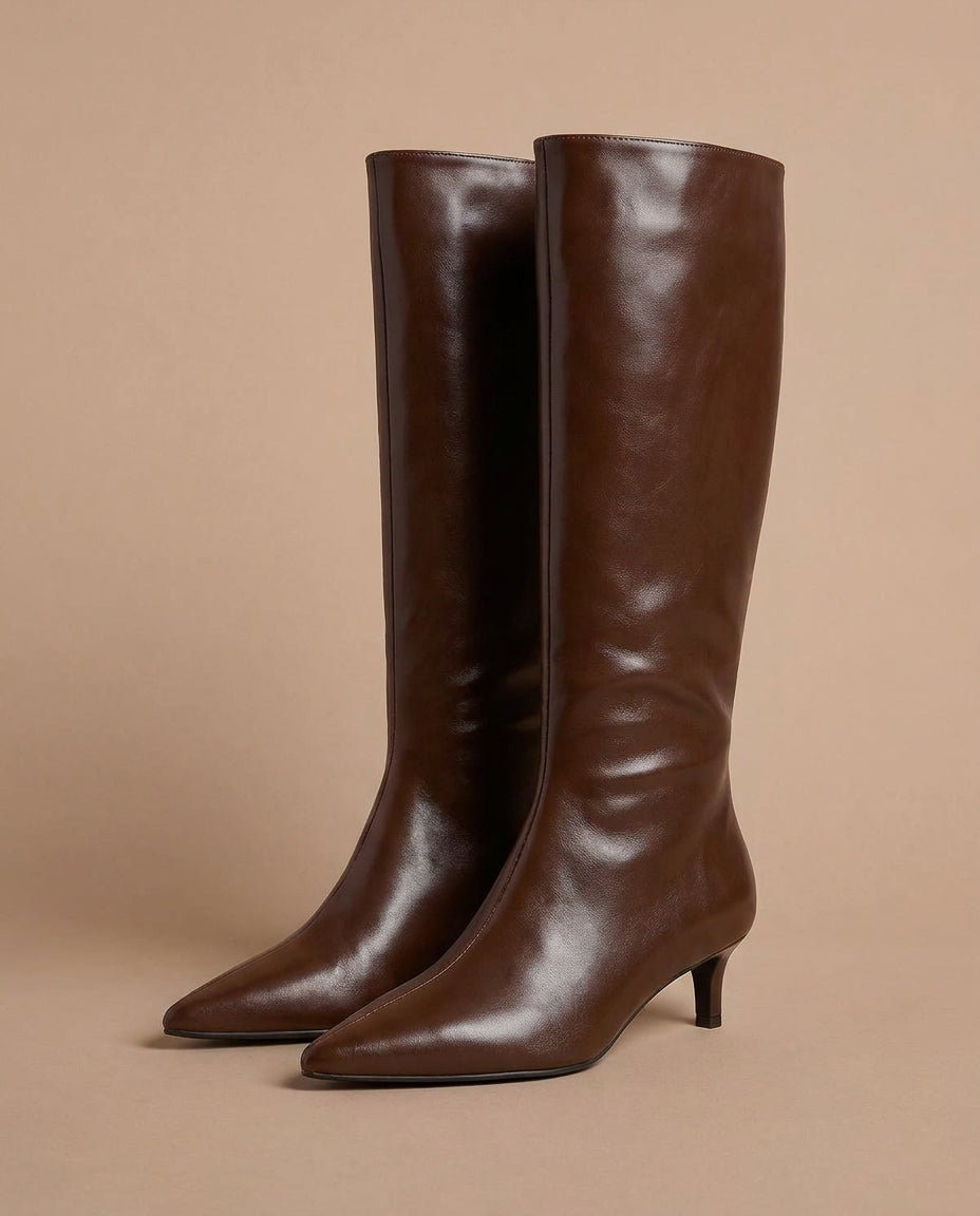 Aria Pointed Toe Knee-High Boots