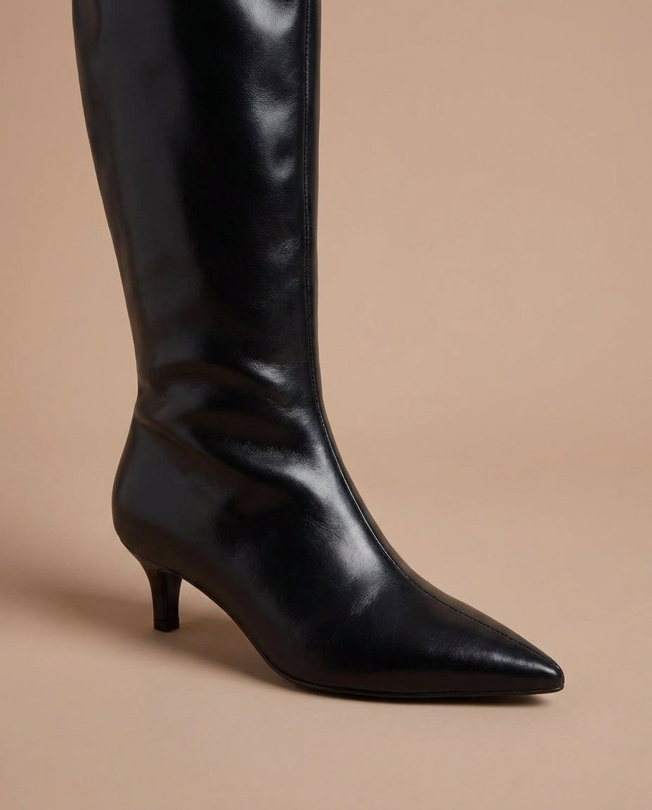 Aria Pointed Toe Knee-High Boots