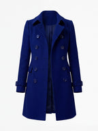 Women’s Coat – Double-Breasted, Elegant & Structured