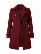 Women’s Coat – Double-Breasted, Elegant & Structured