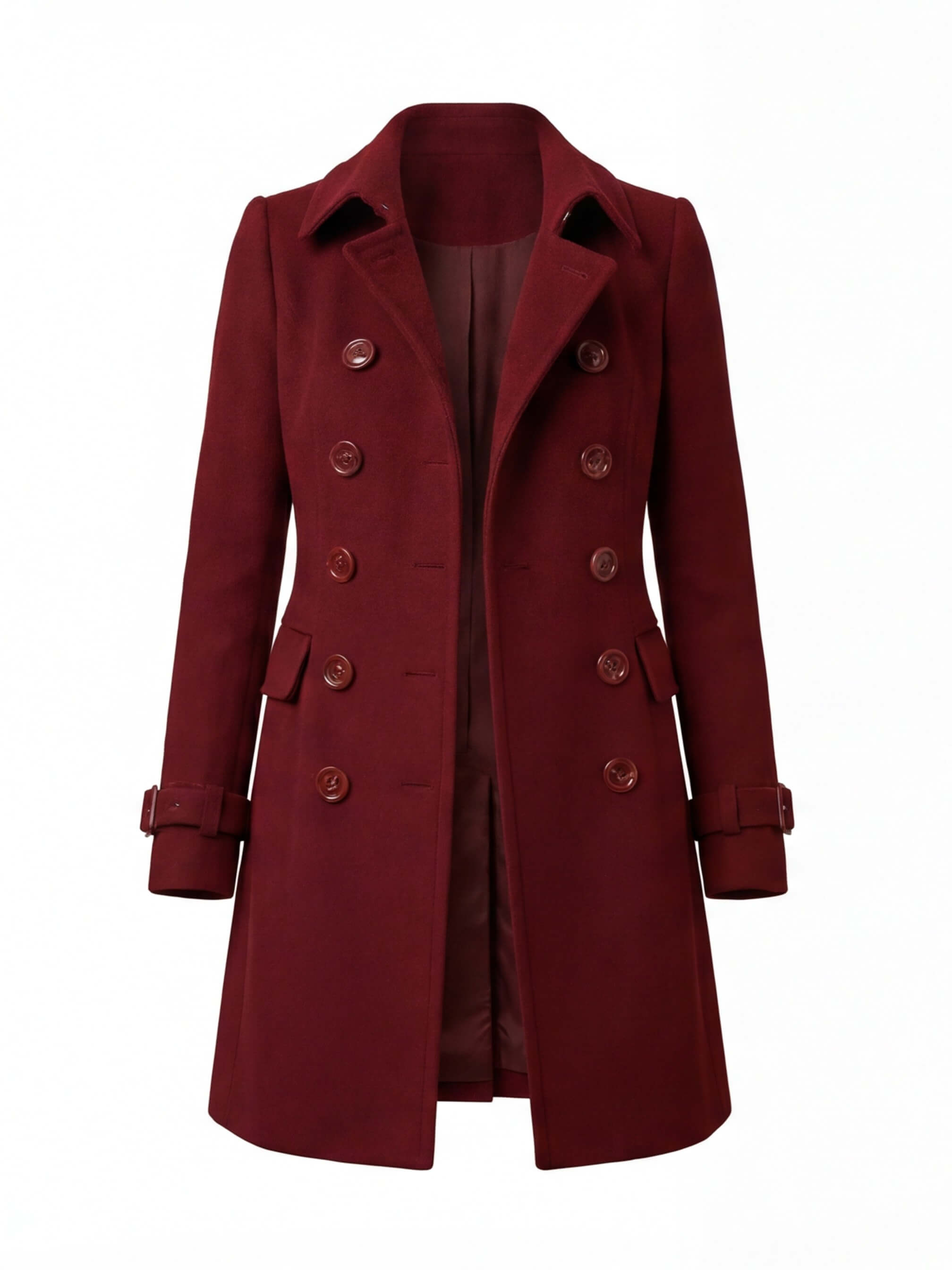 Women’s Coat – Double-Breasted, Elegant & Structured