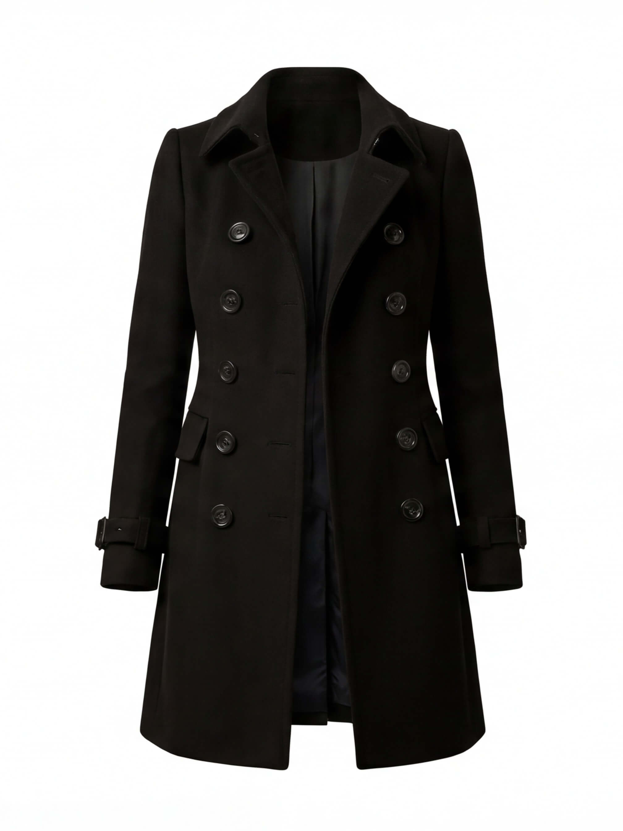 Women’s Coat – Double-Breasted, Elegant & Structured