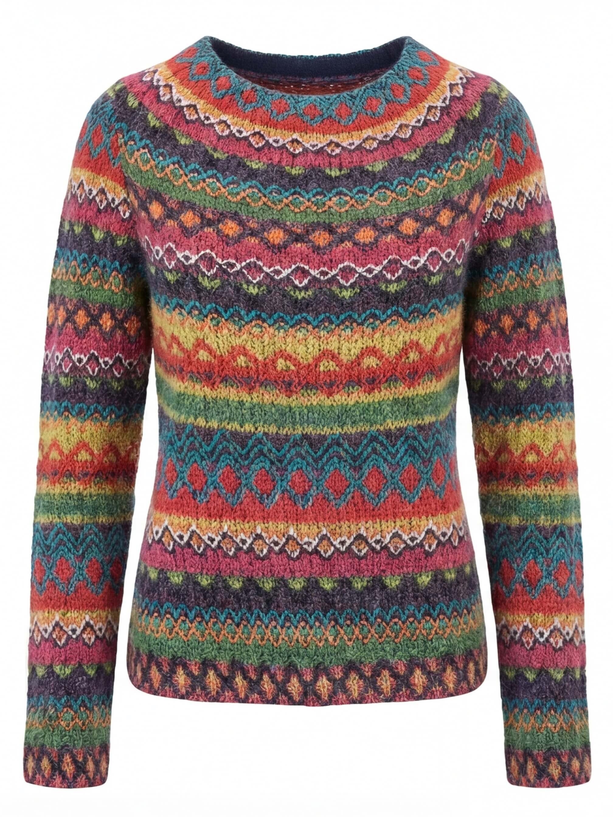 Women’s Knit Sweater – Colourful, Cozy & Unique