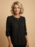 Women’s Pleated Blouse – Soft Draping & Elegant Everyday Style