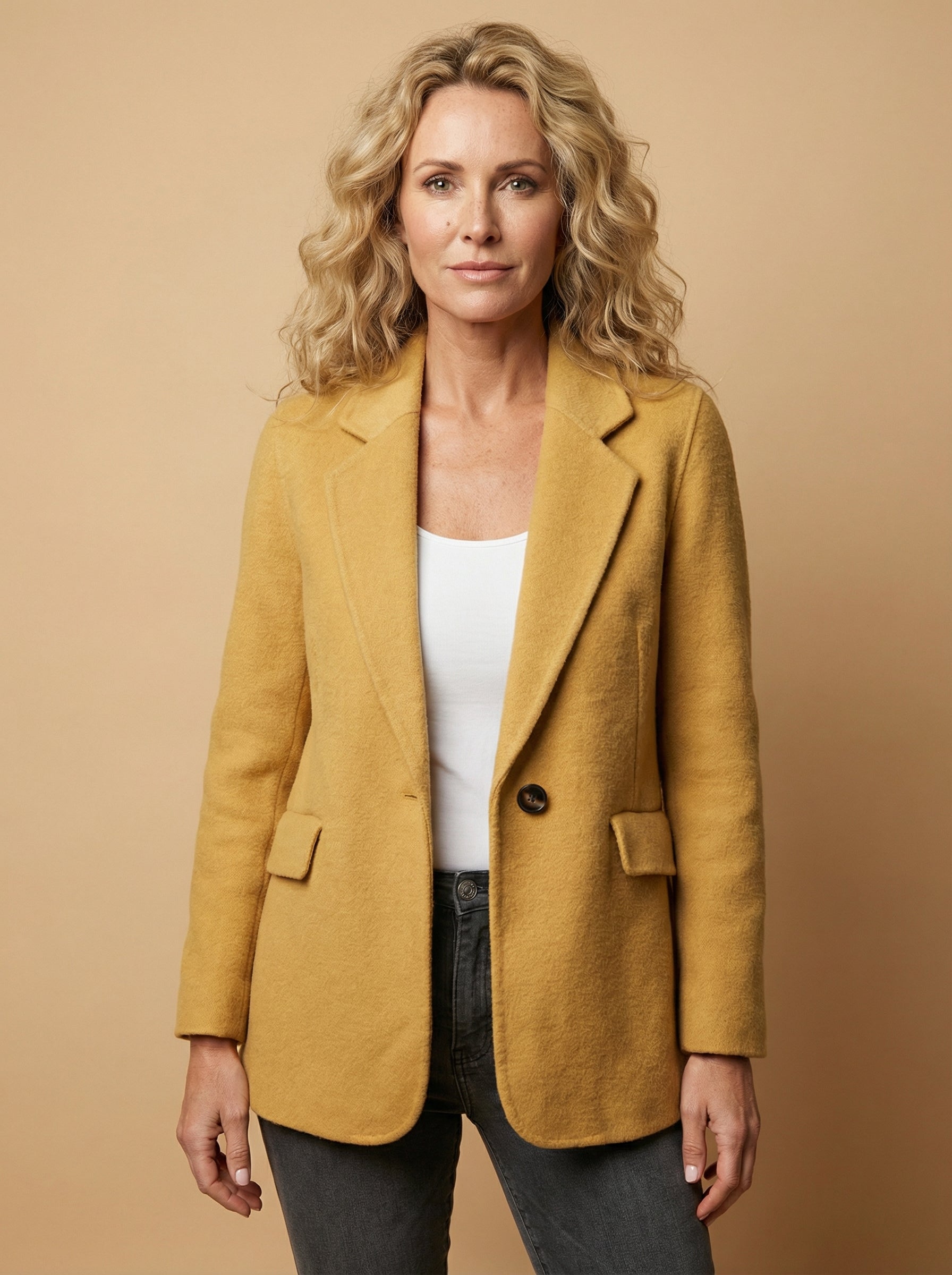 Women’s Lightweight Lapel Jacket – Relaxed Fit & Effortless Style