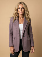 Women’s Lightweight Lapel Jacket – Relaxed Fit & Effortless Style