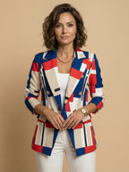 Women’s Plaid Blazer – Tailored Silhouette & Timeless Sophistication