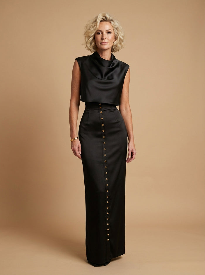 Women’s Two-Piece Set – Sculpted Silhouette & Refined Elegance