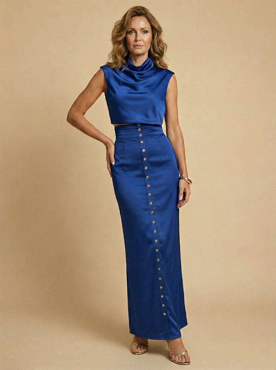 Women’s Two-Piece Set – Sculpted Silhouette & Refined Elegance