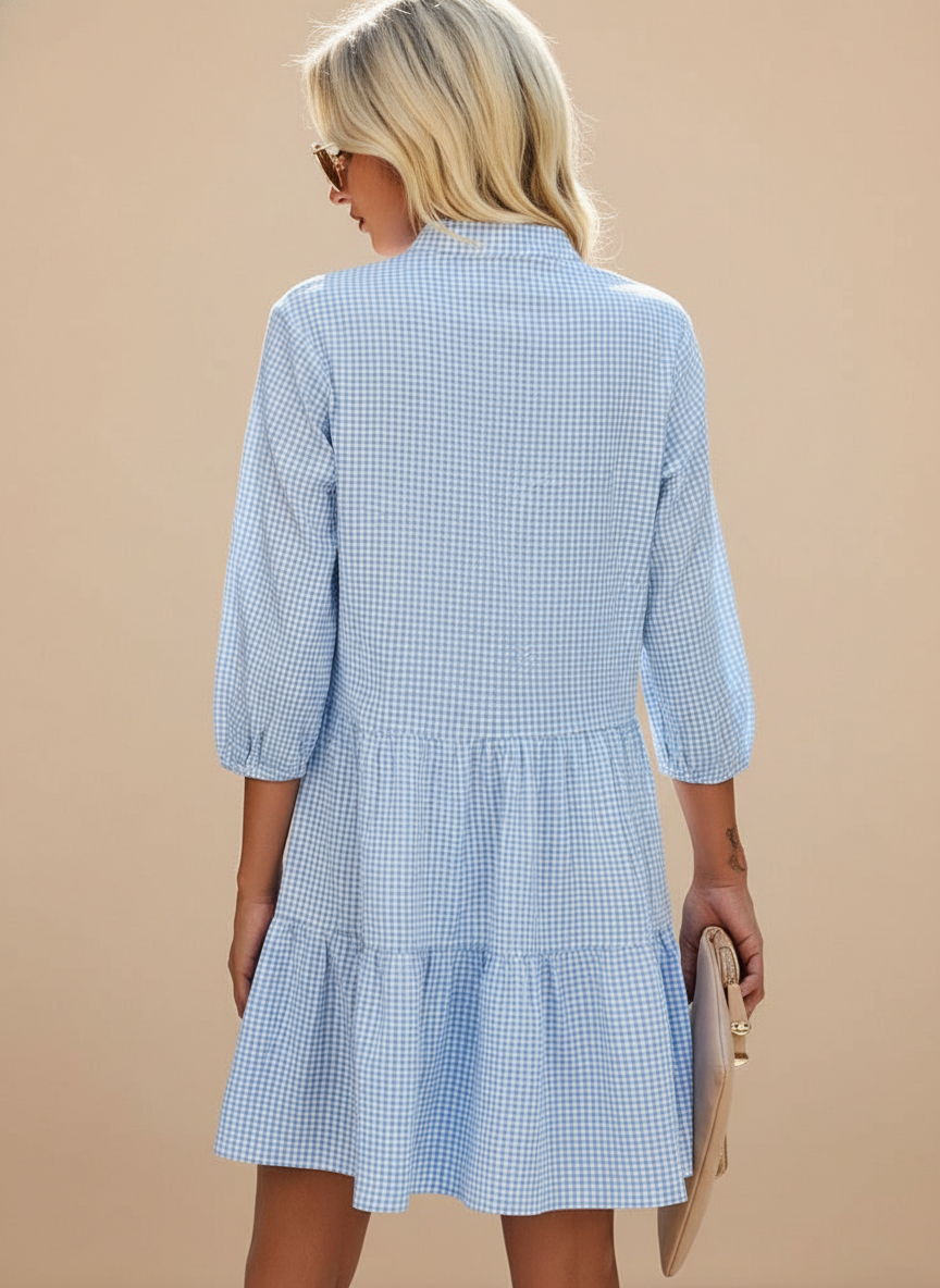 Women’s Gingham Summer Dress – Timeless Charm & Breezy Comfort