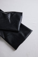 Women’s Black Faux Leather Wrap Mini Dress – Modern City Elegance