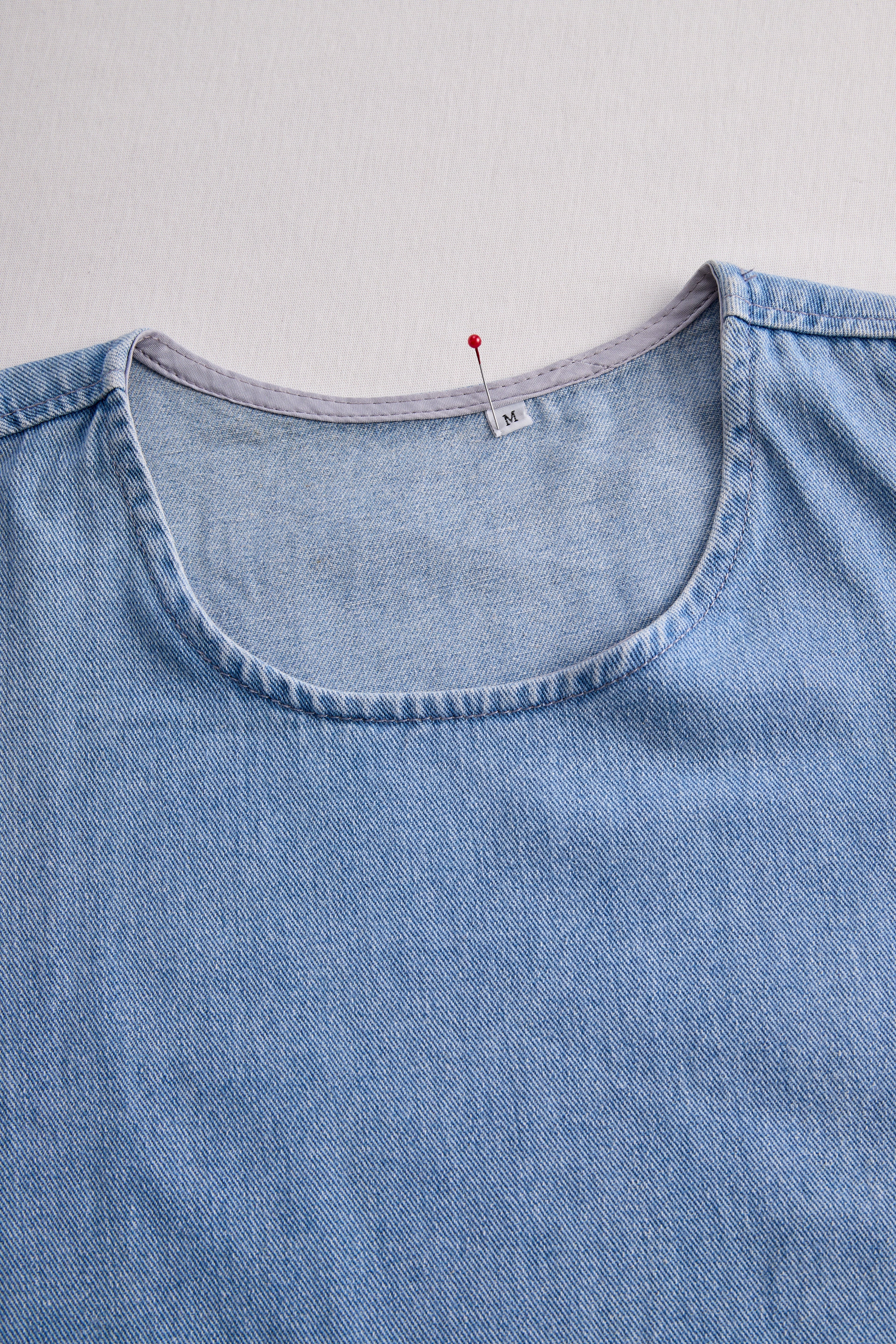 Women’s Denim Two-Piece Set with Asymmetrical Top & Fringed Skirt – Modern Movement & Daytime Style