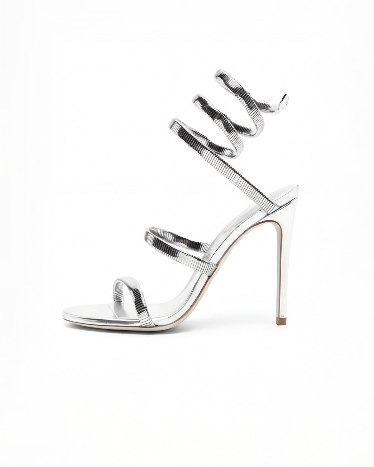 Women’s Stiletto Heeled Sandals – Spiral Ankle Wrap