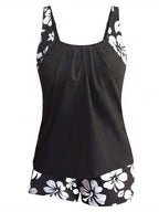 Women’s Floral Tankini Boyshort Bikini Set